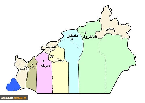 موقعیت جغرافیایی استان سمنان 2