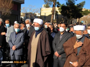 همزمان با سالروز شهادت حضرت فاطمه زهرا سلام‌الله علیها؛
دانشگاه فنی و حرفه ای استان سمنان میزبان پیکر مطهر شهید گمنام شد 3