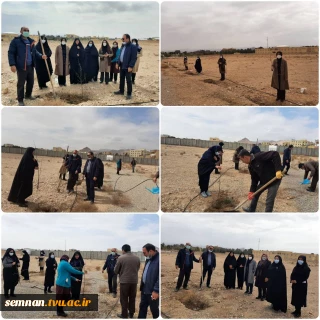 کاشت نهال به مناسبت روز درختکاری، با هدف نهادینه‌سازی «فرهنگ درختکاری» در دانشکده فنی و حرفه ای دختران شاهرود