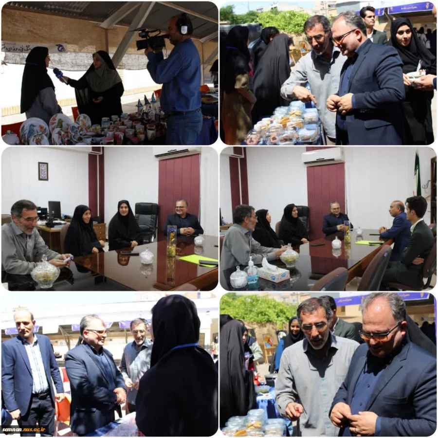 برگزاری آیین افتتاحیه بازارچه کارآفرینی دانشکده ملی مهارت دختران سمنان 6